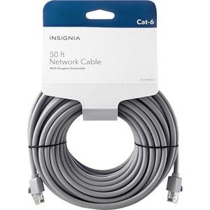 Insignia™ - 50' Cat-6 Ethernet Cable - Gray